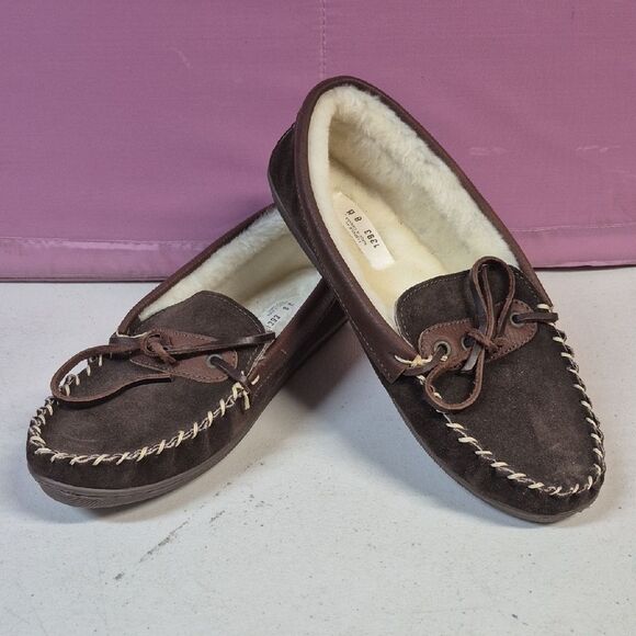 Zero Stress Men's 8M Brown Moccasins - New - Picture 1 of 6